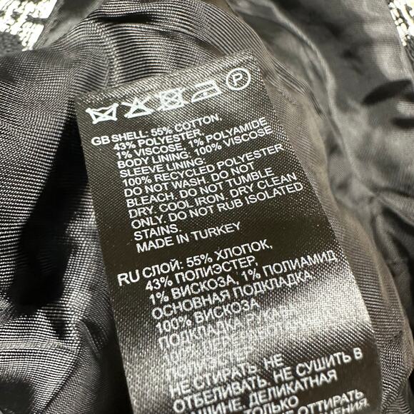 Reiss NWOT Bianca Single Breasted Jacquard Pattern Blazer Black & White Size 4 - Picture 7 of 10